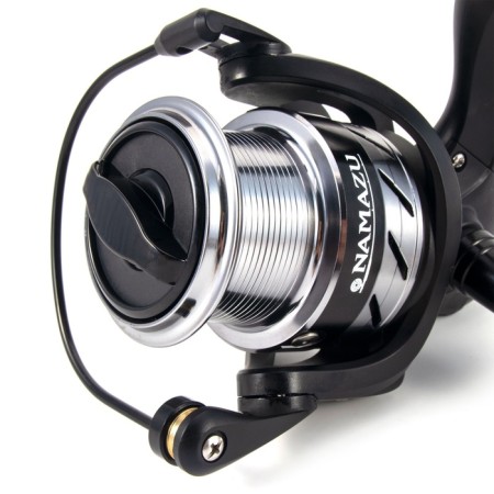 Unsuality coil Namazu Carp Hunter New CH6000, 5 + 1, Metal Spool + Zap. graphite-7