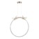 Bayerlux lamp "Butterflies" LED 38W gold 49x16x52.5-150 cm