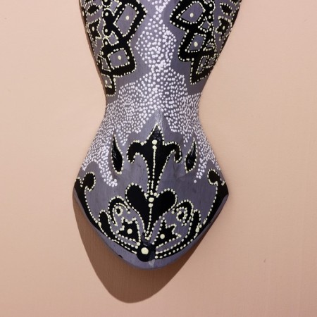 Mask "Zebra" Albezia 50 cm-3