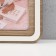 Photo frame LHDF "Home" 33x33 in 3 photos 10x15 cm, col. White oak (plastic screen)