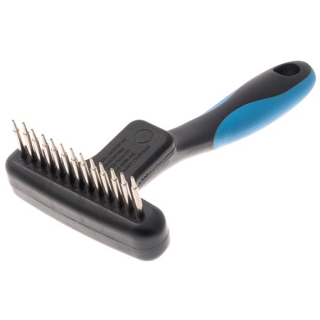 Delight-combed combing, floating small, short teeth 22 mm, black and blue