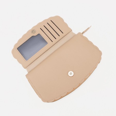 Women's wallet with lightning, beige color-2