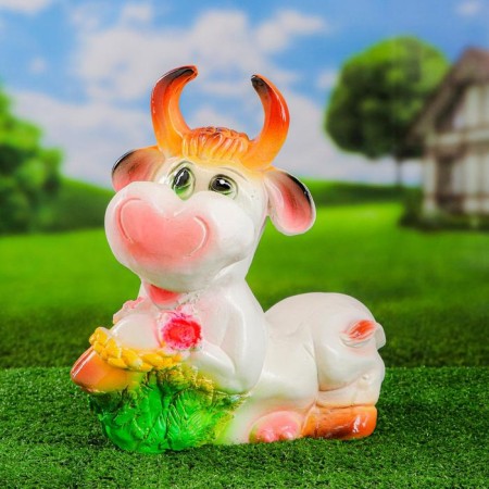 Garden figure "Fun cow" 34x30cm