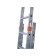 Staircase Krause Monto Fabilo, two -section, aluminum, 15 steps