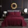 A set with a cover of "Amara", size 160x220 cm, 50x70 cm, burgundy color
