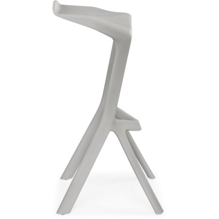 MAGA MEGA chair plastic, gray 50x43x80 cm-2