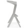 MAGA MEGA chair plastic, gray 50x43x80 cm