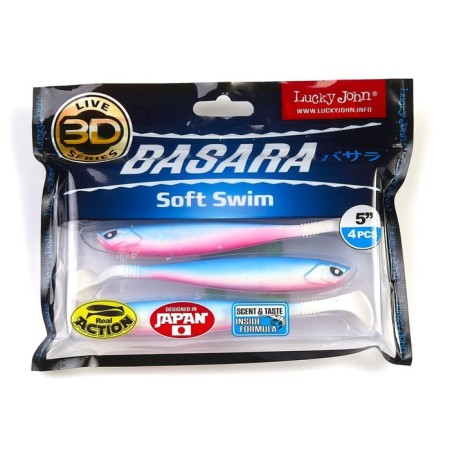 Vibro -high LJ 3D Series Basara Soft Swim, 12.7 cm, 4 pcs., PG05 color-2