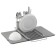 Drying rug for drying dishes with a shelf for the umbra udry 51x17x57 cm shell, dark gray color