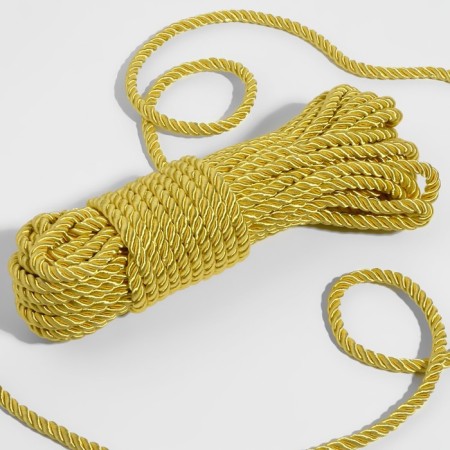Cord twisted, d = 5 mm, 10 ± 1 m, gold color