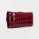 Women's wallet on the button, red color