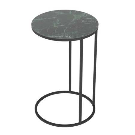 Journal table "Austin UV", 450 × 450 × 705 mm, color green marble