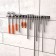 Holder for fragmentation keys, wall, black