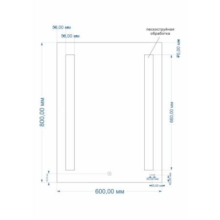 Cersanit Led 020 Base mirror, with backlight, 60x80 cm-4