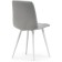 Stools on a metal frame chilli to metal/velor, white/gray 44x50x85 cm