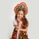 Carnival kokoshnik "Russian beauty" from felt, with application