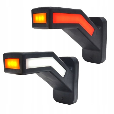 Side signal marker, with a turning signal, universal, 6000 K, 22 x 10 x 4 cm, 2 pcs