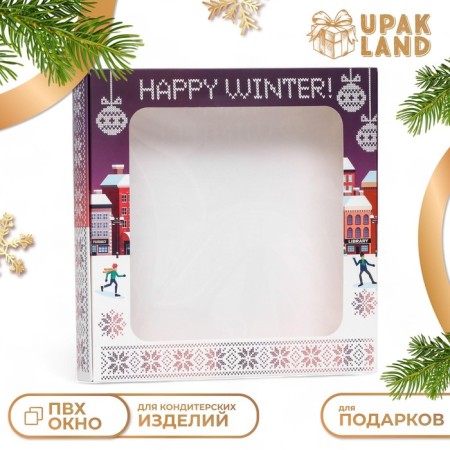 Self -charged box "Happy Winter", 16 x 16 x 3 cm-5