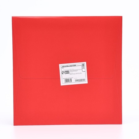 Package for a cake 20 x 20 x 20 cm, red-3