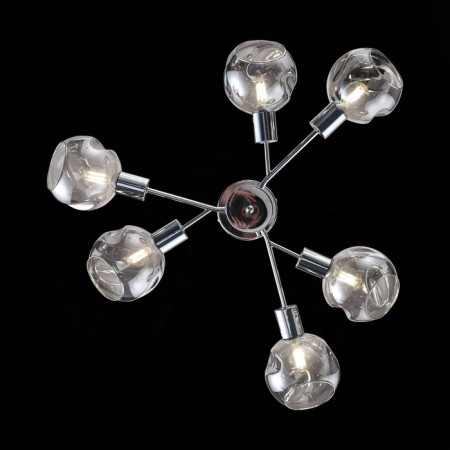 Ceiling EVOLUCE lamp. Sle155102-06. Gentore. 6x60 watts, E14, 65x65x35.5 cm, chromium color-15