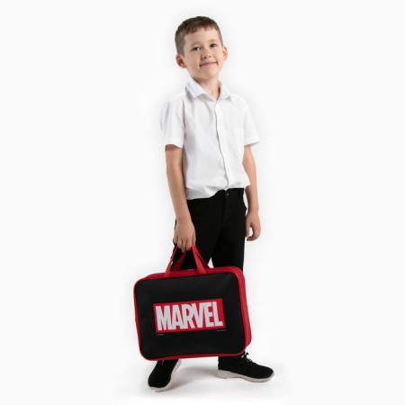 Folder with handles Textile A4, 350x270x100 mm, Avengers-7