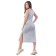 Female dress, size 50, light gray color