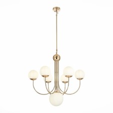 Люстра подвесная St Luce. SL1504.203.07. Avellino. 7х60 Вт, E27, 72х72х66,3 см, цвет французское золото