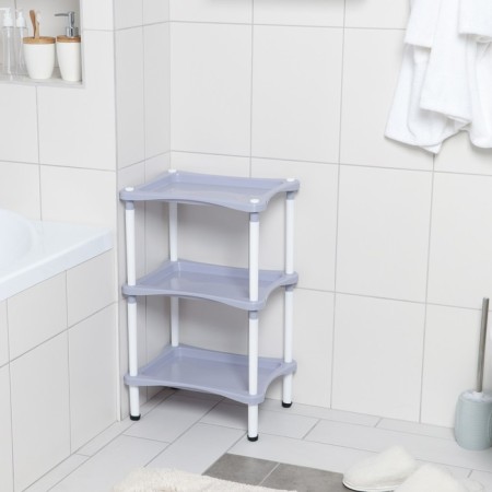 Floor eba with shelves of 3 sectional krita, color lilac fog