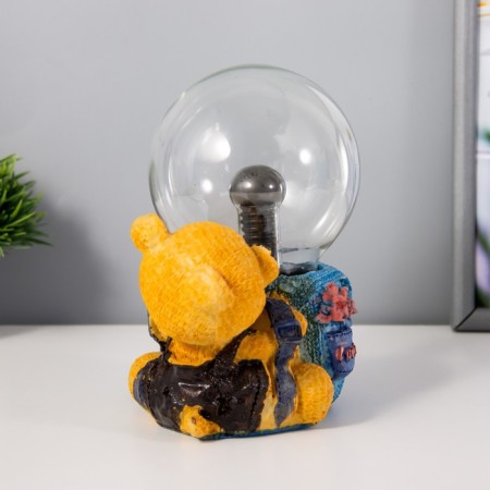 Plasma ball "Bear goes on a hike", 17 cm Risalux-4