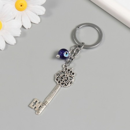 Keychain from the evil eye Metal "key with a lion" 2.5x6.2 cm-1