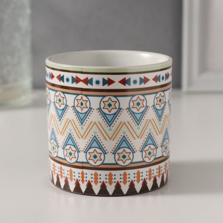 Bank for candles ceramics "Scandy" 200 ml 7.3x7.3x7.3 cm-4