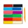 Soft plasticine (wax), 12 colors, 180 g, "fantasy", with a glass, mix