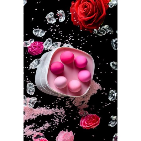A set of vaginal balls Eromantica K-Rose, silicone, pink color, 6 pcs.-10