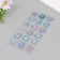 Stickers for creativity plastic "Blue wealth" 9.3x20.4 cm