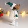 Interior doll "Losik in a green cap, and a white outfit with golden patterns" 30x10x14 cm