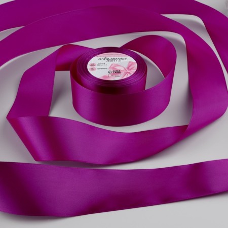 Satin tape, 50 mm × 23 ± 1 m, purple color No. 29