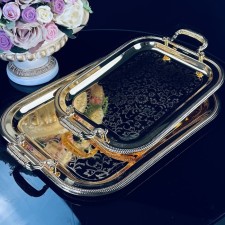 Lenardi tray set, rectangular, 2 pcs