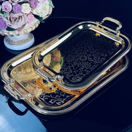 Lenardi tray set, rectangular, 2 pcs
