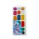 Watercolor "Ray" magic palette, 18 colors (16 classic + 1 gold + 1 silver), without brush