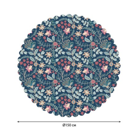 The tablecloth "Flower Field", Round, Saten, D = 150 cm