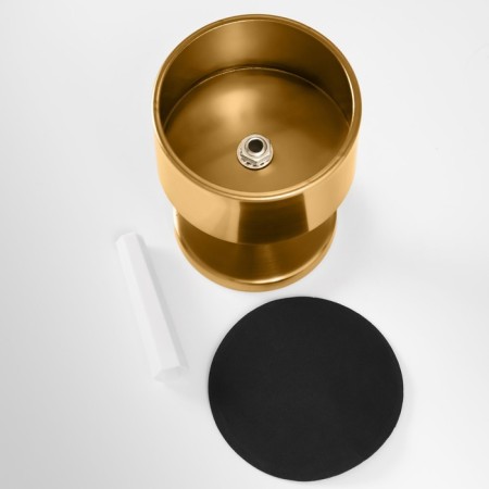 Summary Metal for 1 candle d = 7.5 cm "Aessio" gold 9x9x12 cm-3