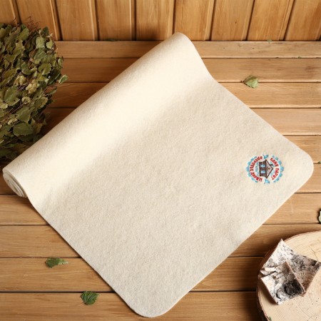 Банный лежак "Баня парит, здоровье дарит" 150×50 см-1