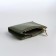 Women's wallet on the button, green color