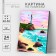 Picture on numbers on canvas with a subframe of the lighthouse on sunset, 40 x 50 cm