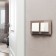 Frame W0021142, 2 Favorit sockets, latte, glass