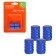 Caps on the tire valve K-2, blue, metal, 4 pcs. AVC13