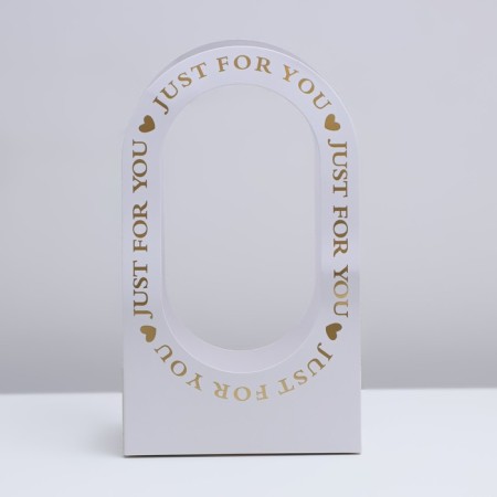 Box-Obel for flowers "for you" 22 × 12 × 38 cm, white-2