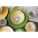 Body ceramic deep valve "Bud", 540 ml, d = 18 cm, yellow color