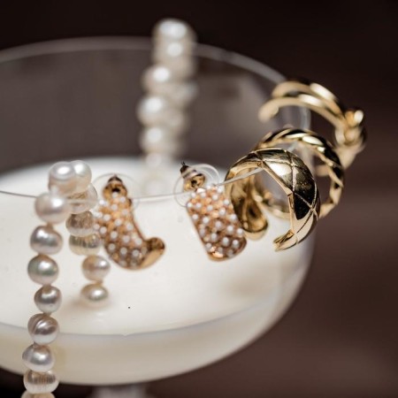 Ring "Trend" braid, color gold, dimensionless-1