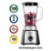 ECON ECO-755SB, stationary, 700 watts, 1.5 l, 2 speeds, black color with chrome
